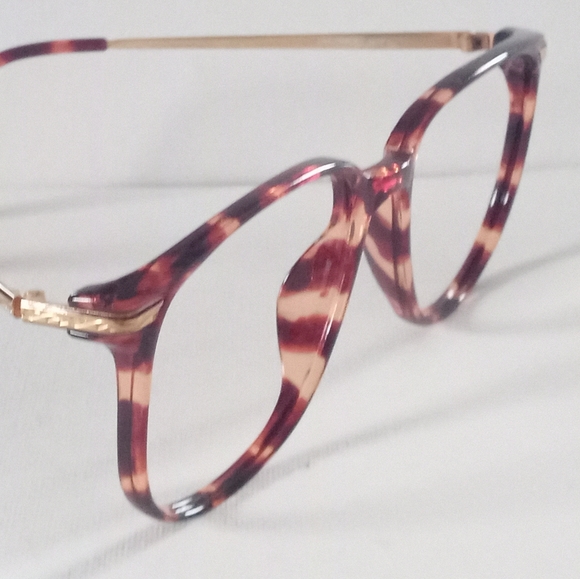 Vintage Faux Tortoise/Gold Vanderbilt Zyloware Eyeglass Frame Hong Kong NOS - Picture 2 of 7